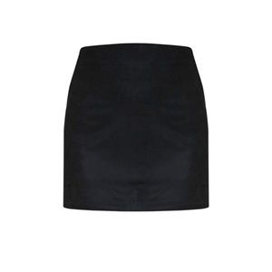 Pretty Little Thing Black Faux Suede Skirt